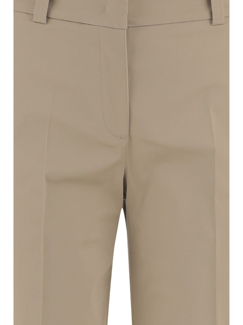 Ql2 Cropped Wide-Leg Pants With High Waist