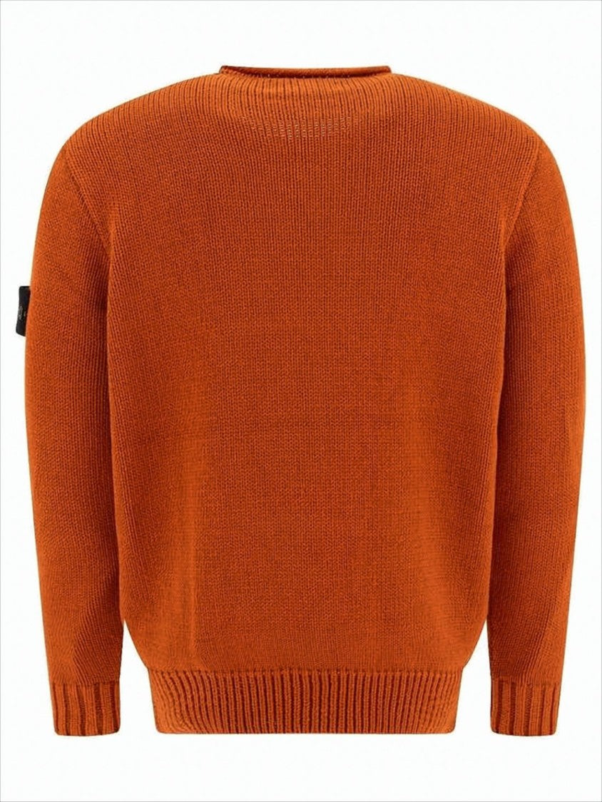 Stone Island Solid Knit Crew Neck Sweater