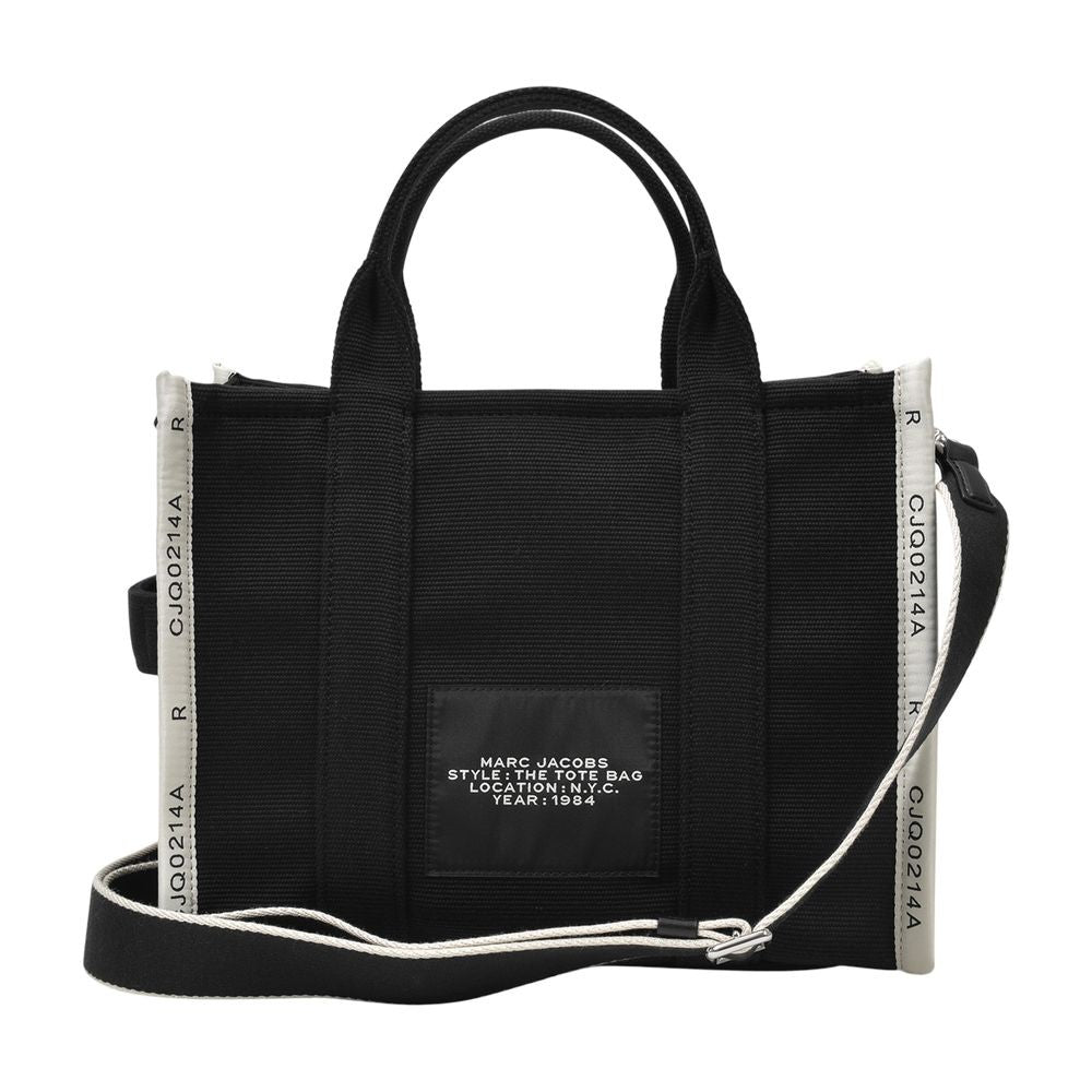 Marc Jacobs The Medium Tote Bag In Black Canvas