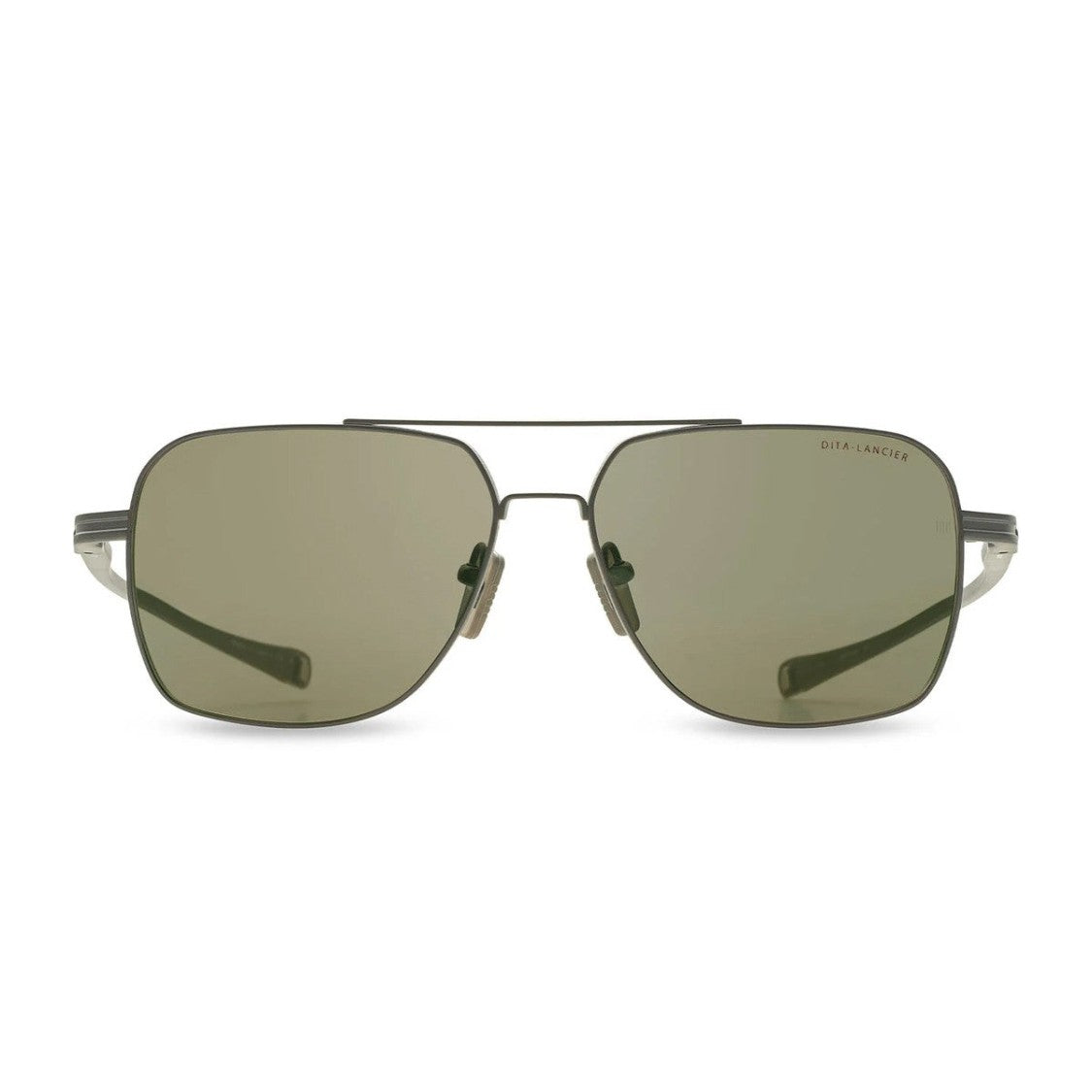 Dita Lancier Gunmetal Lsa 417 Titanio Squared Sunglasses