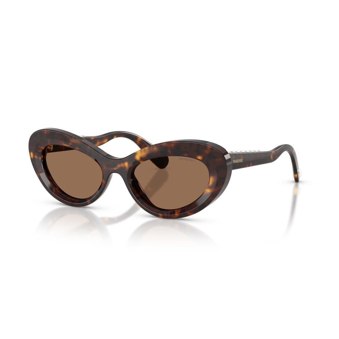 Swarovski 0Sk6061u Cat-Eye Sunglasses With Tortoiseshell Acetate Frame