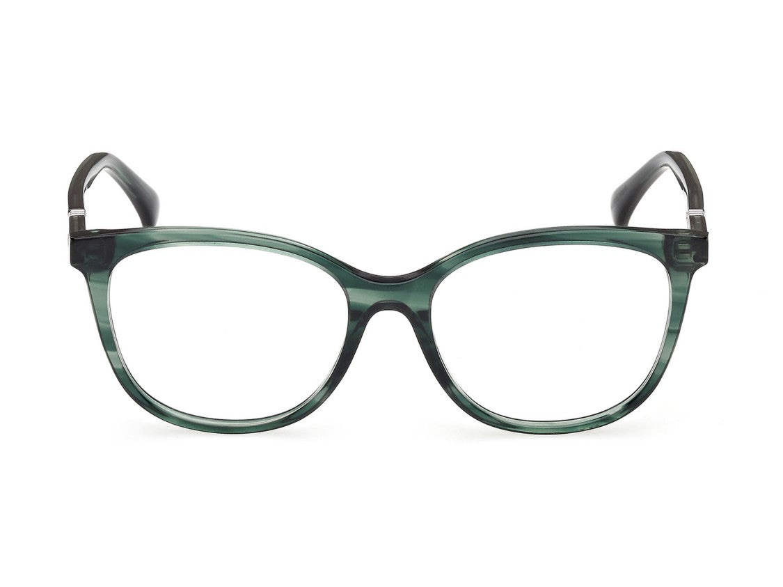Max Mara Translucent Mm5238 Rounded Square Acetate Eyeglasses