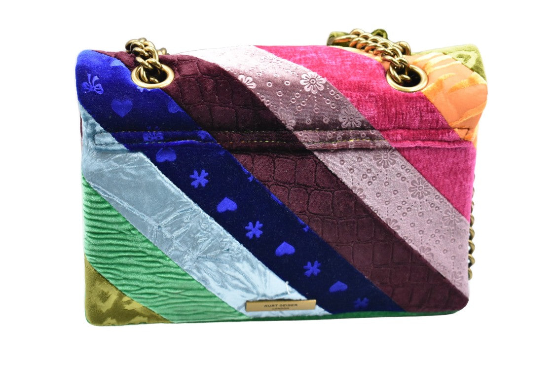 Kurt Geiger Patchwork Velvet Handbag
