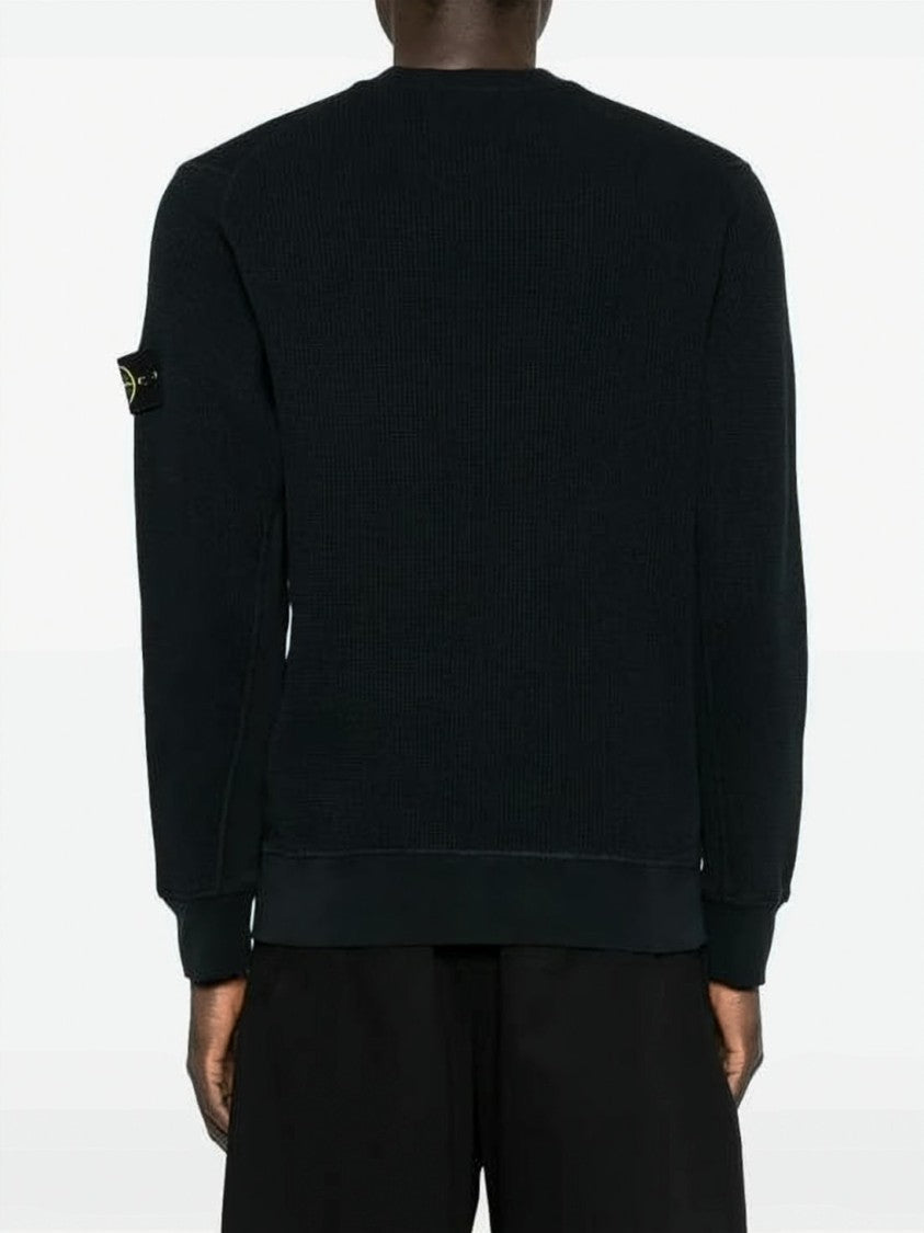 Stone Island Textured Knit Long-Sleeve Shirt