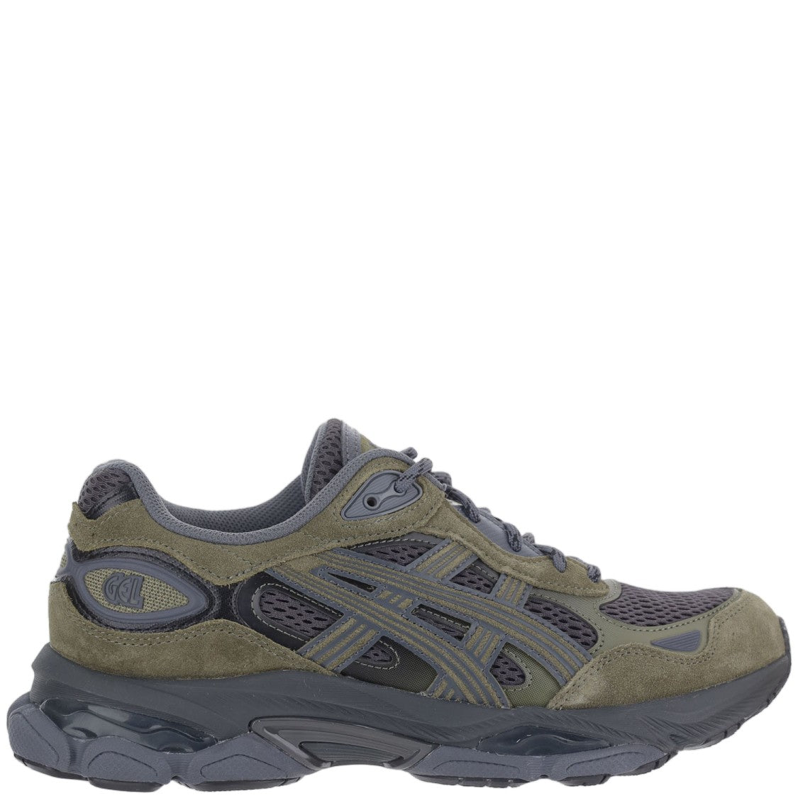 Asics Multi-Green Gel-Nyc 2.0 Suede Mesh Sneakers