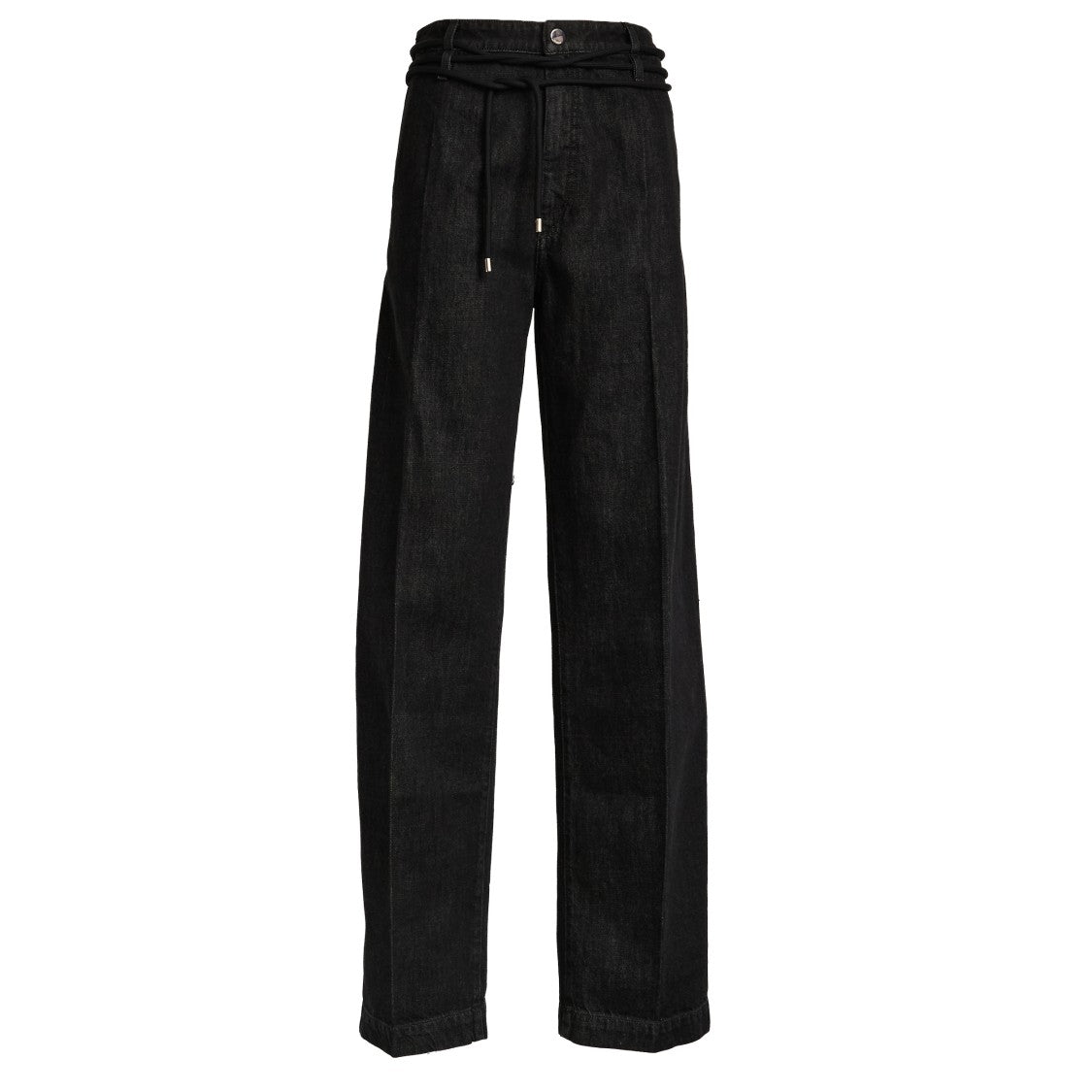 Sportmax Straight-Leg Denim Pants With Adjustable Waistband