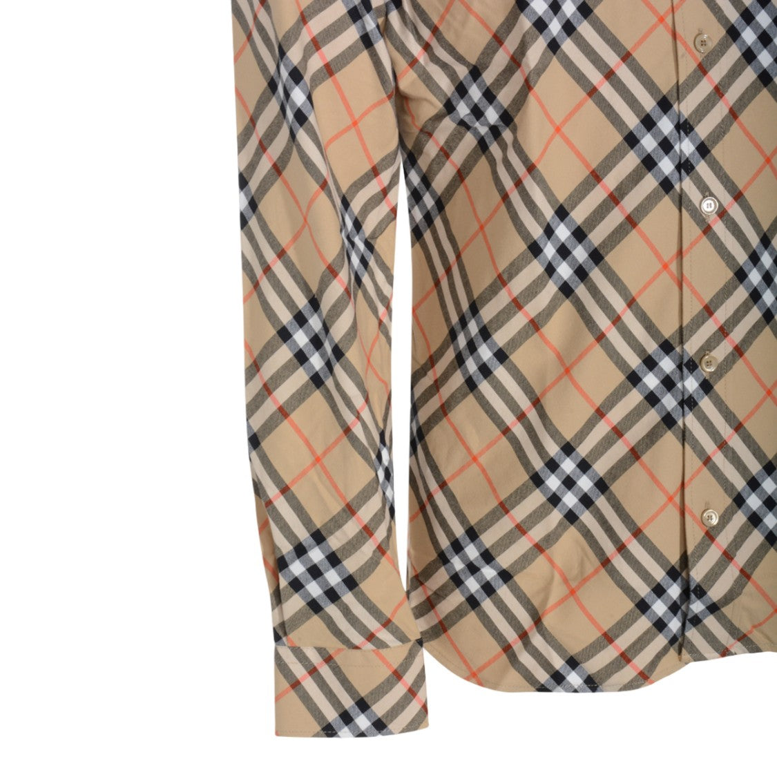 Burberry Checkered Long-Sleeved Button-Up Shirt With Tailored Fit