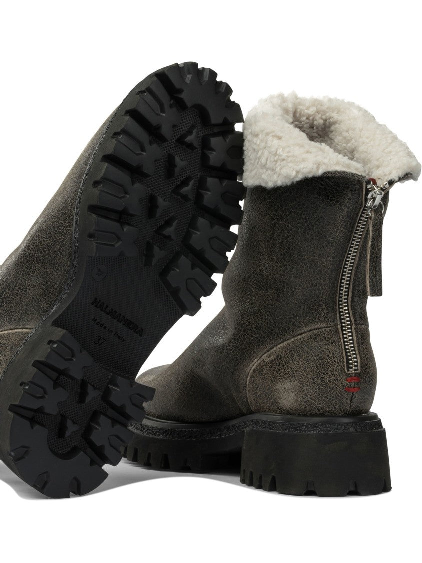 Halmanera Leather Zippered Ankle Boots