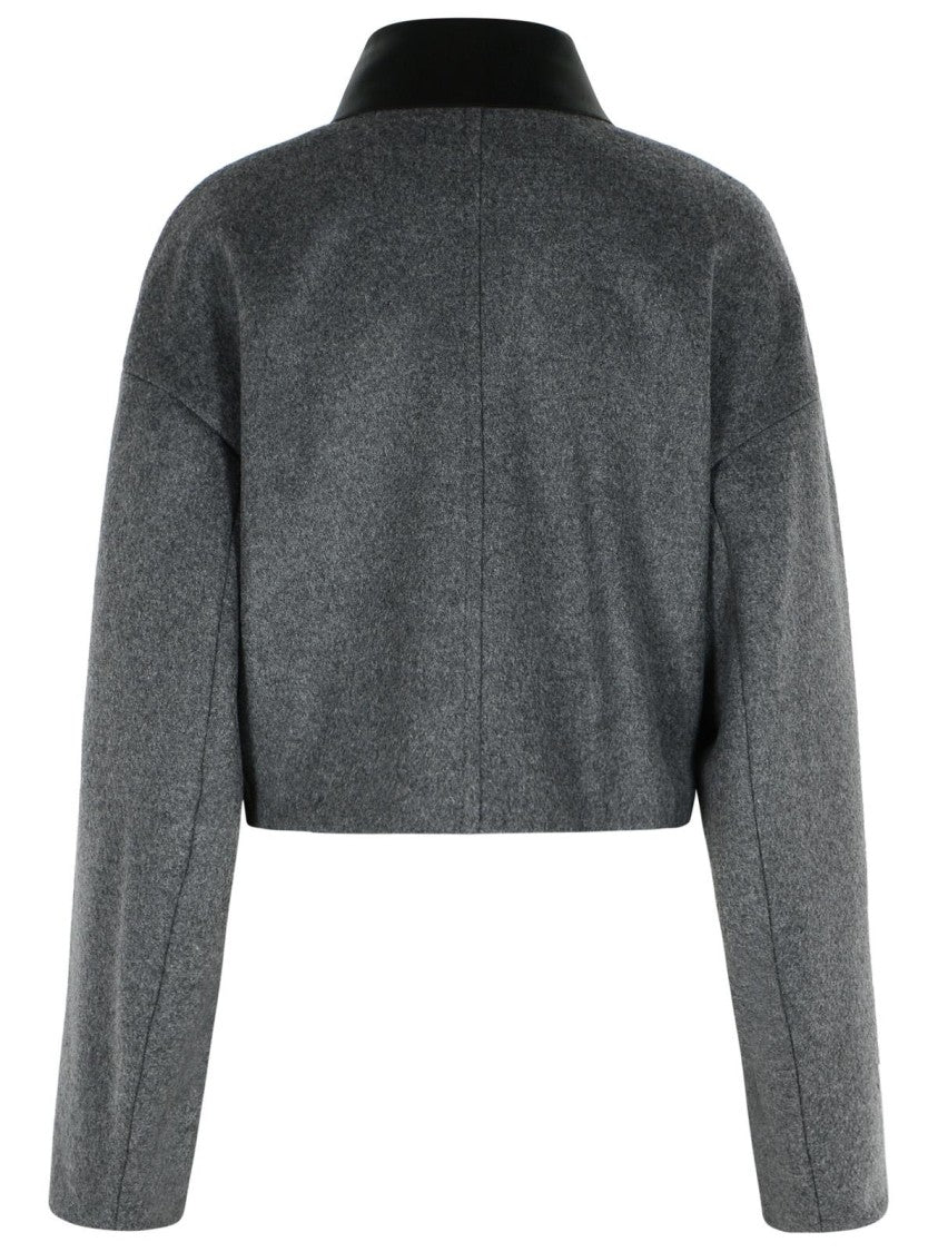 Sportmax 'Vacuo' Anthracite Virgin Wool Jacket