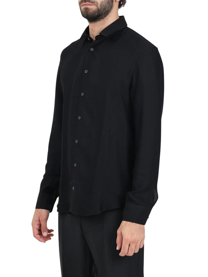 Patrizia Pepe Black Fluid Viscose Blouse
