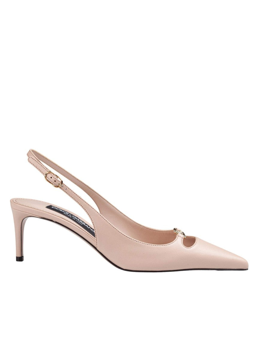 Dolce & Gabbana Nude Nappa Slingbacks