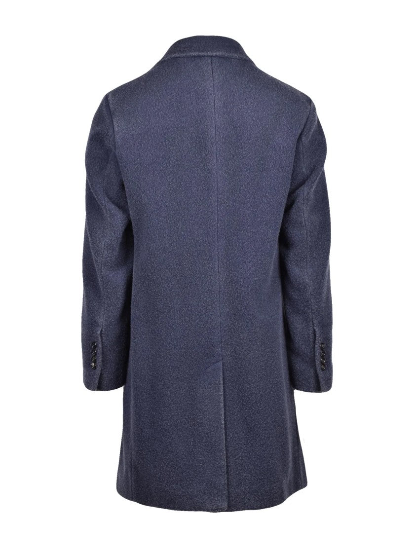 Circolo 1901 Blue Casentino Virgin Wool-Blend Coat