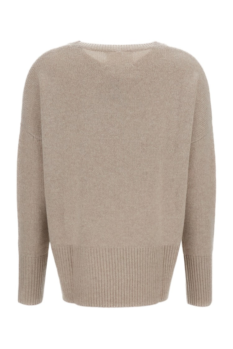 Lisa Yang Beige Mila Premium Cashmere Sweater