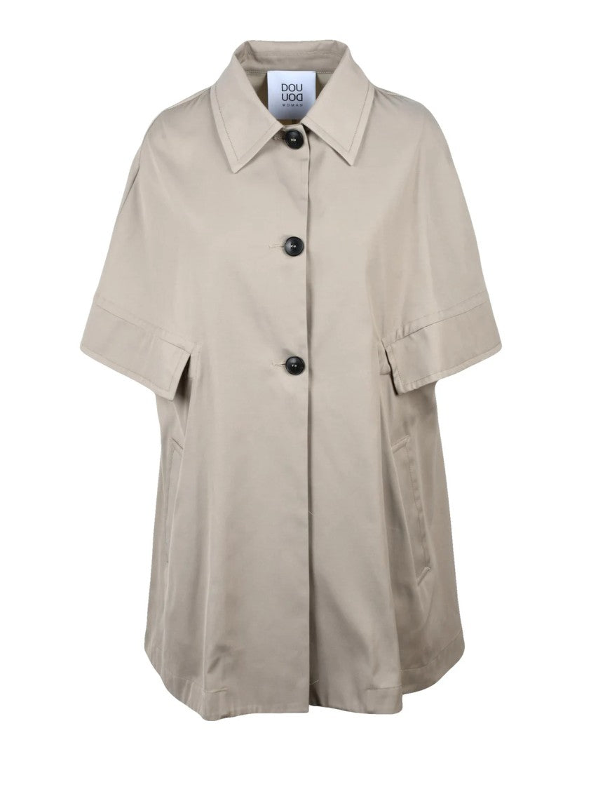 Douuod Trench Cape - Beige