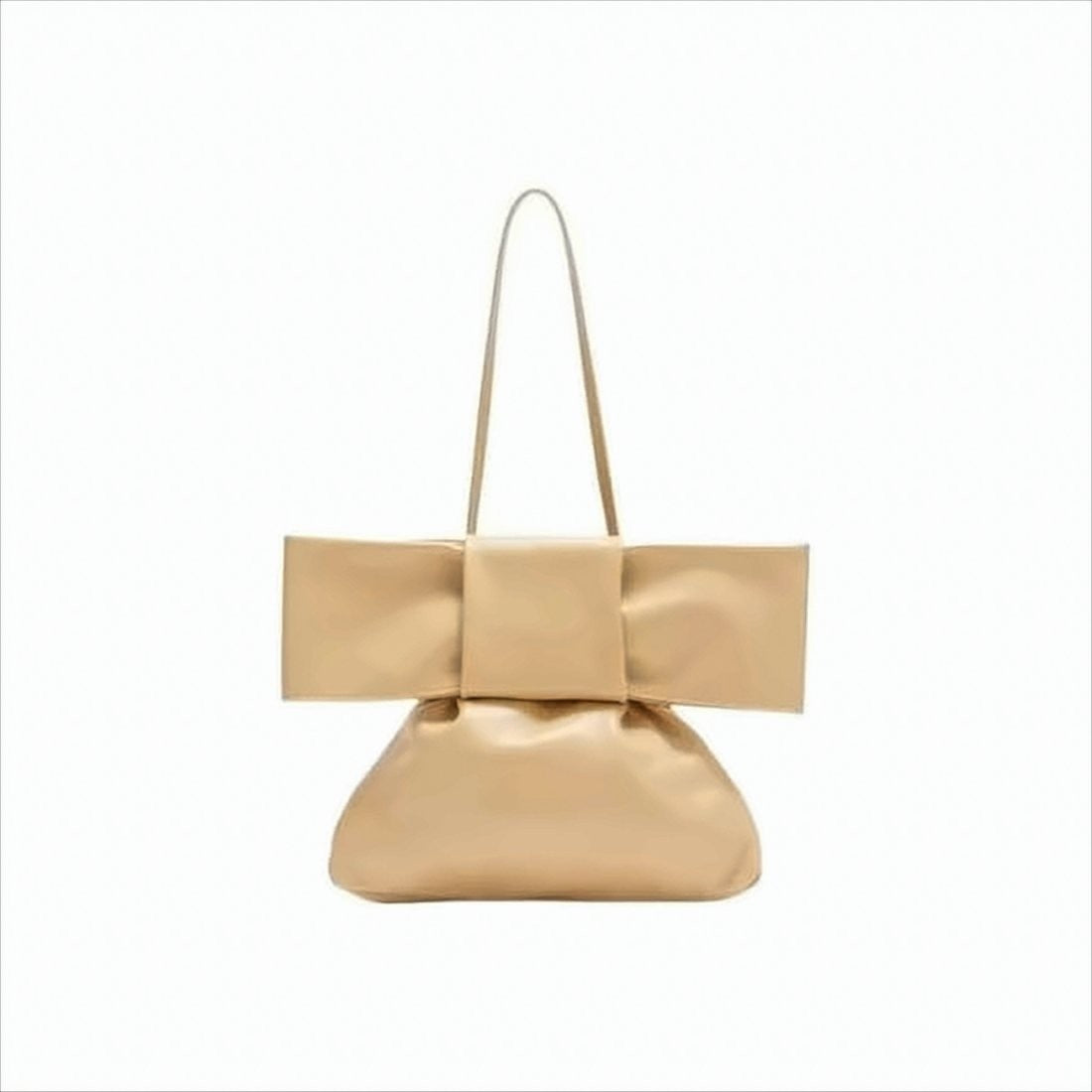 Jil Sander Sculptural Calf Leather Shoulder Bag With Oversized Bow Detail