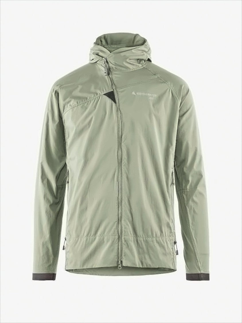 Klattermusen Lightweight Sage Green Jacket With Streamlined Silhouette