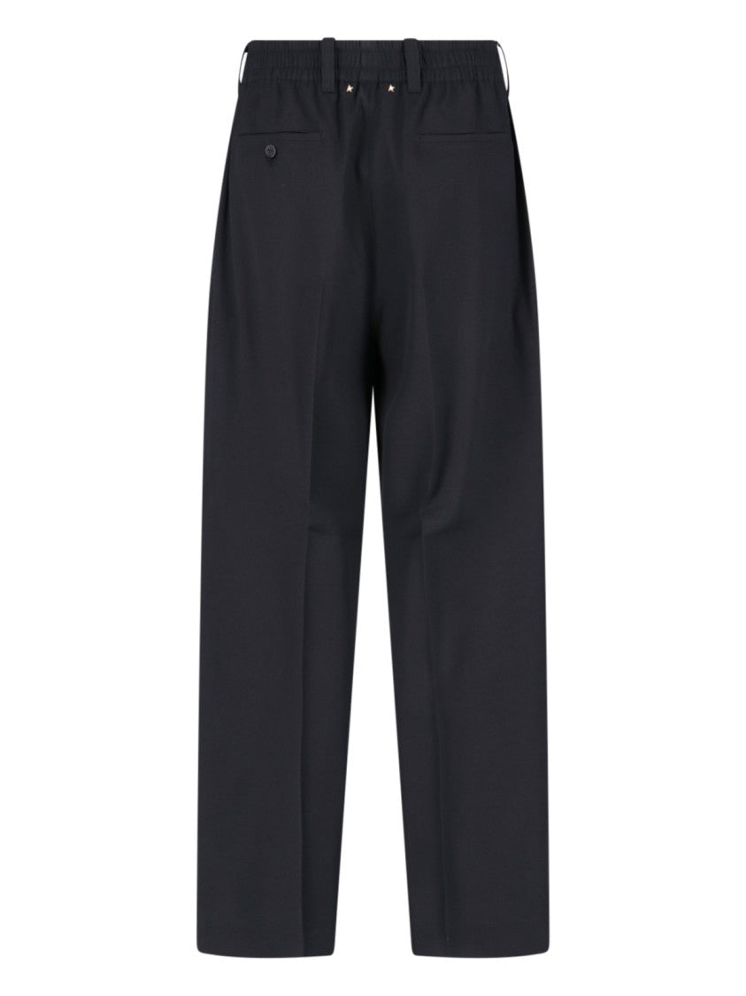 Golden Goose Tailored Black Trousers With Pleated Front