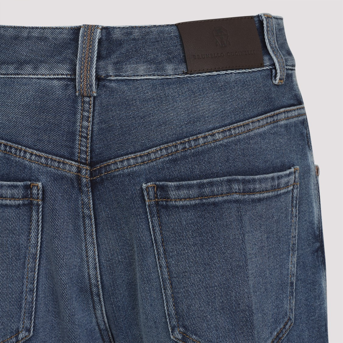 Brunello Cucinelli Blue Cotton Jeans