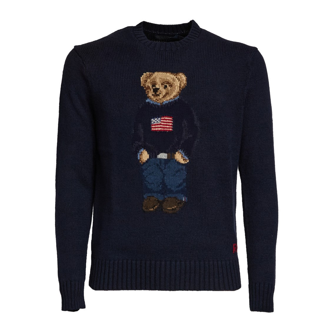 Polo Ralph Lauren Crew Neck Knitwear With Signature Polo Bear Embroidery