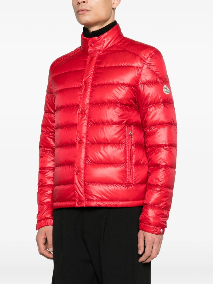 Moncler Red Selves Giubbotto Quilted Puffer Jacket