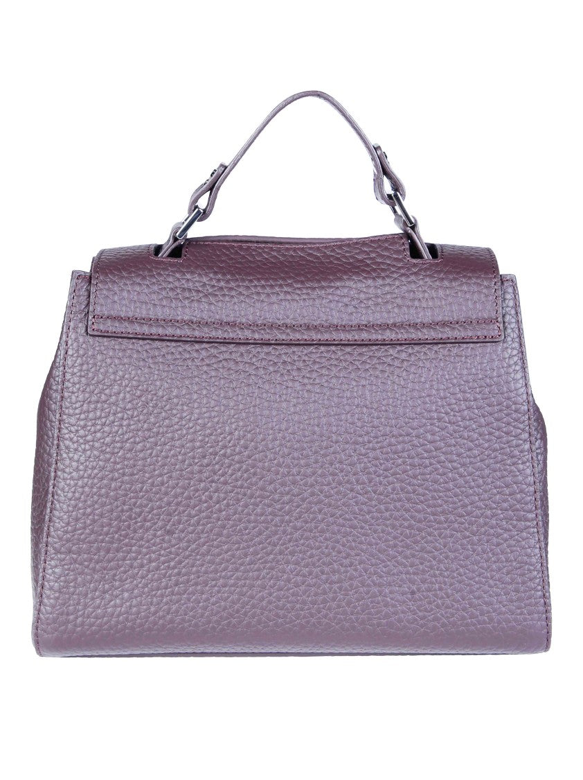 Orciani Small Structured Textured Leather Shoulder Bag