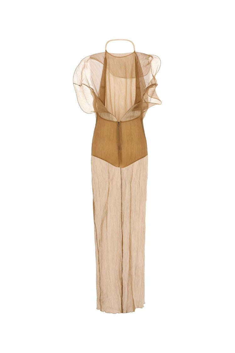 Magda Butrym Camel Crepe Dress