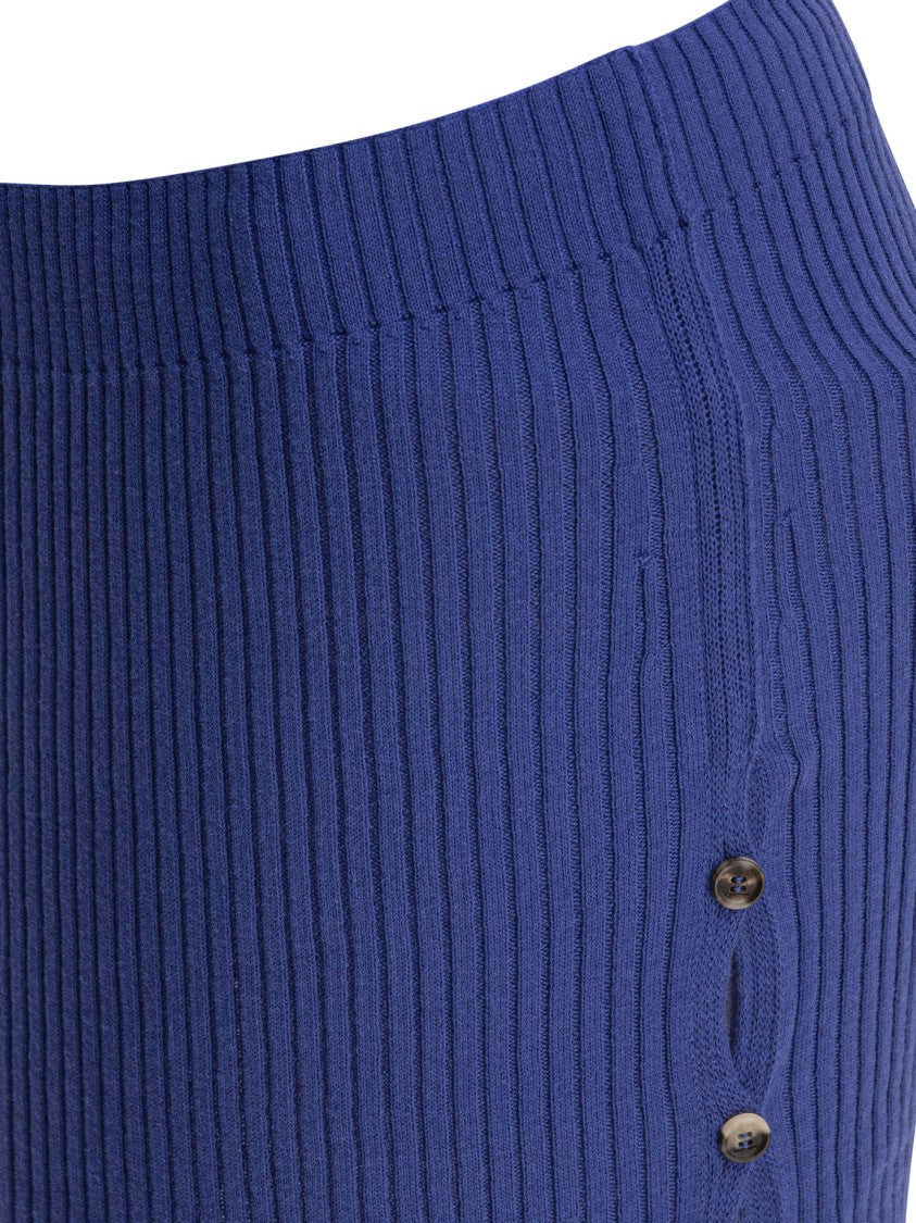 Courrèges Ribbed Knit Skirt