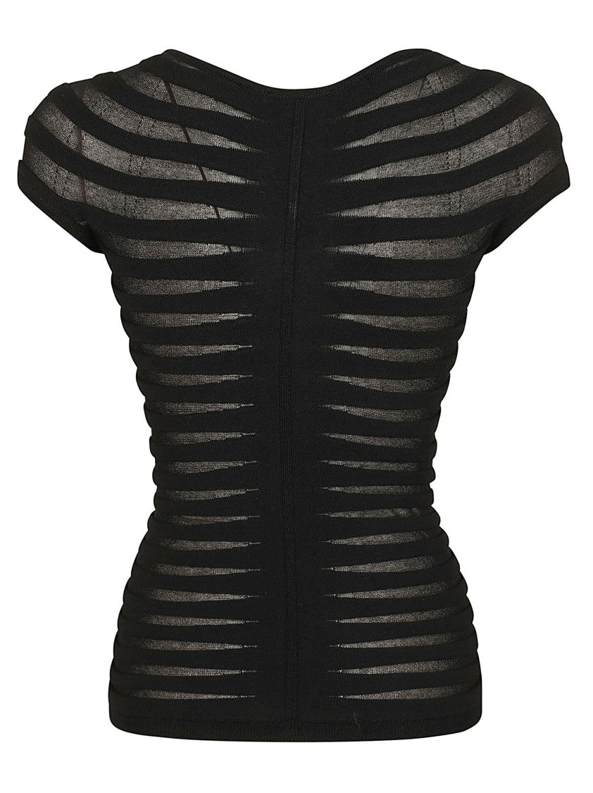 Elisabetta Franchi Knit Rayon Pattern Viscose Knit Top