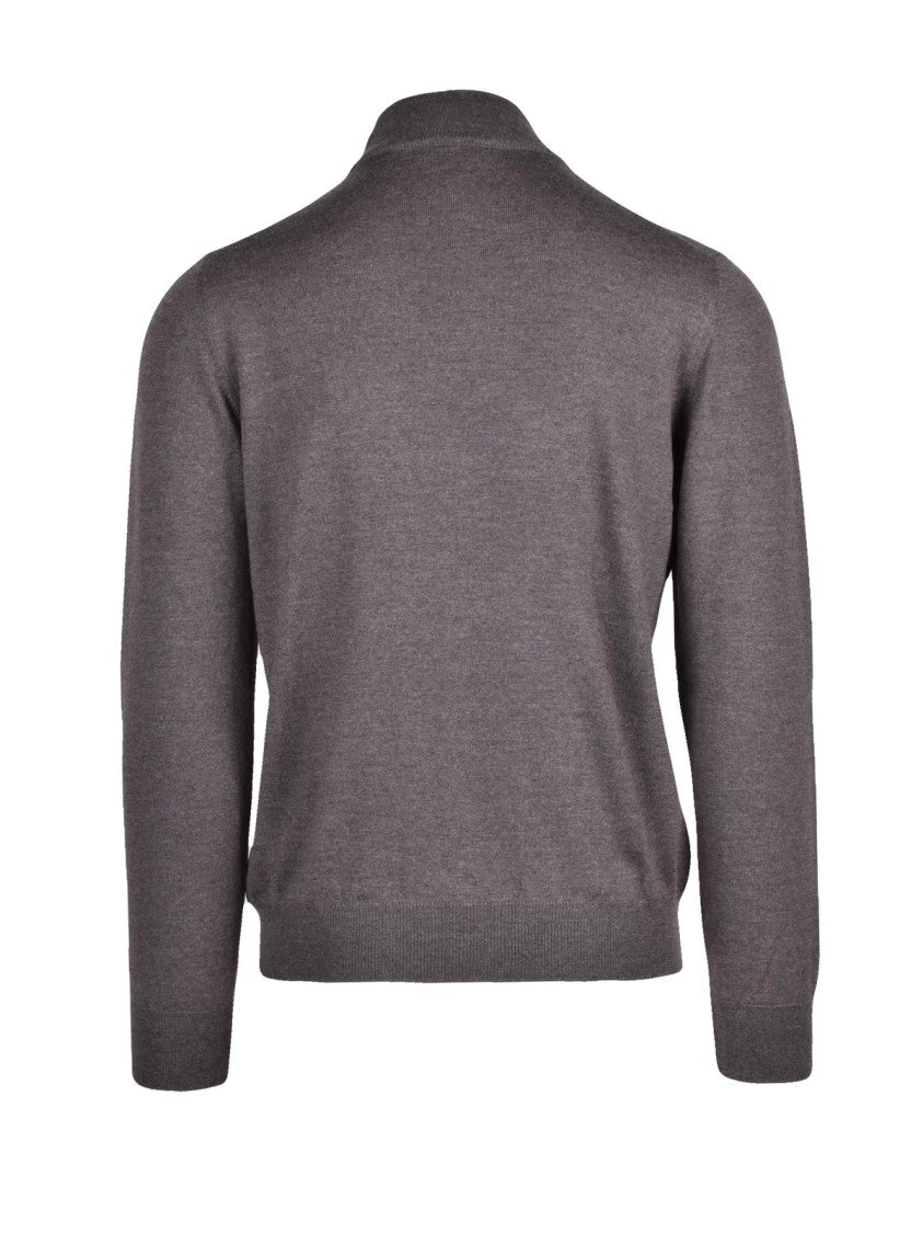 Gran Sasso Turtleneck Sweater In Vibrant Turquoise Virgin Wool