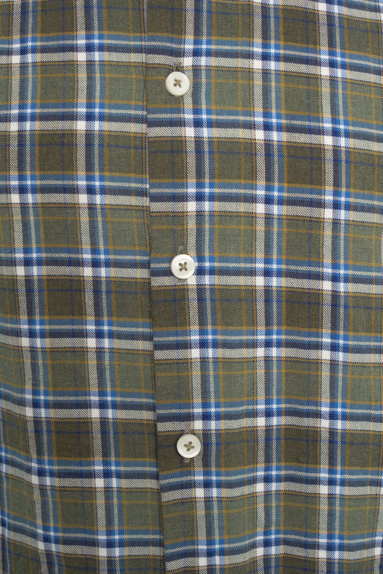 Bastoncino Multicolored Checkered Shirt With Button-Down Collar
