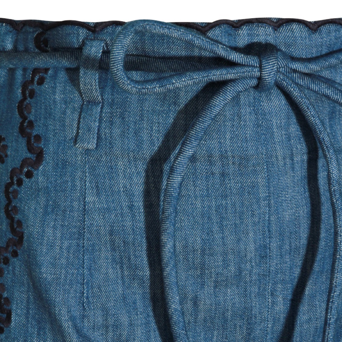 Zimmermann Blue Cotton Macrame Shorts