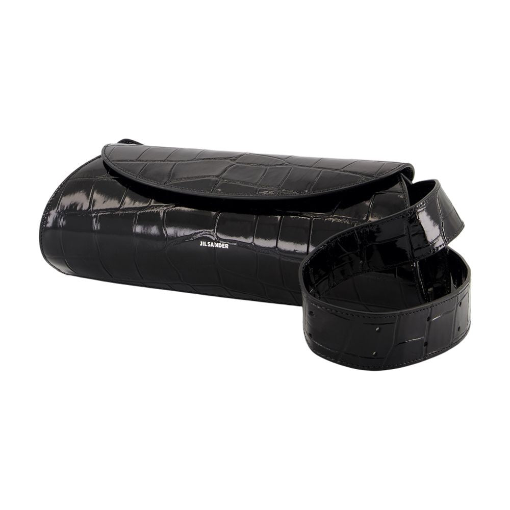 Jil Sander Cannolo Small Purse - Leather - Black