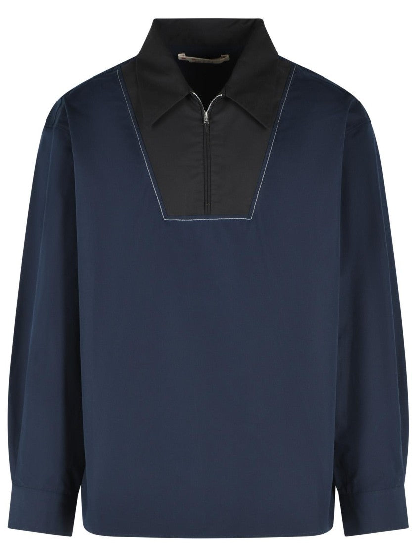 Marni Blue Cotton Shirt
