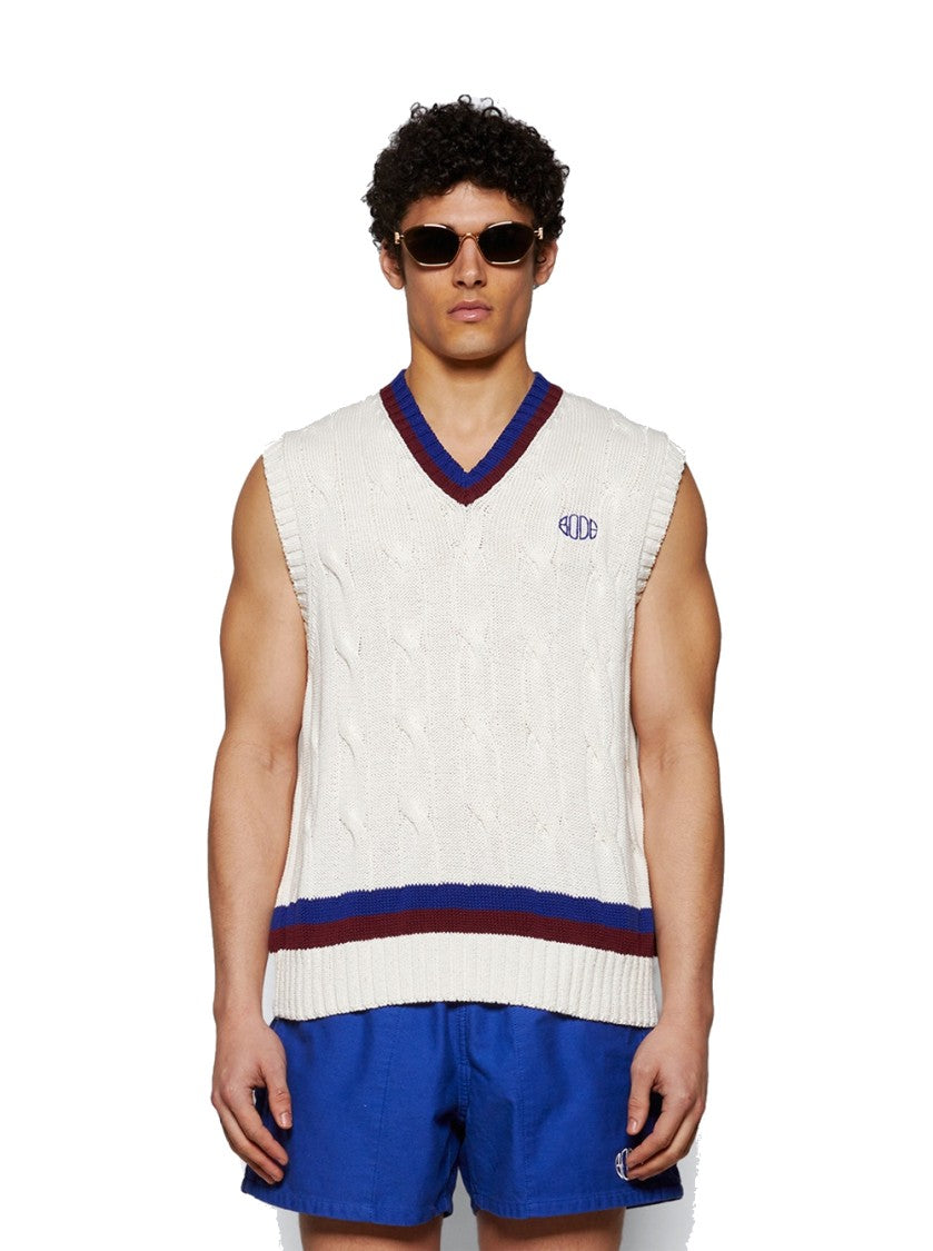 Bode Tennis Vest Cream