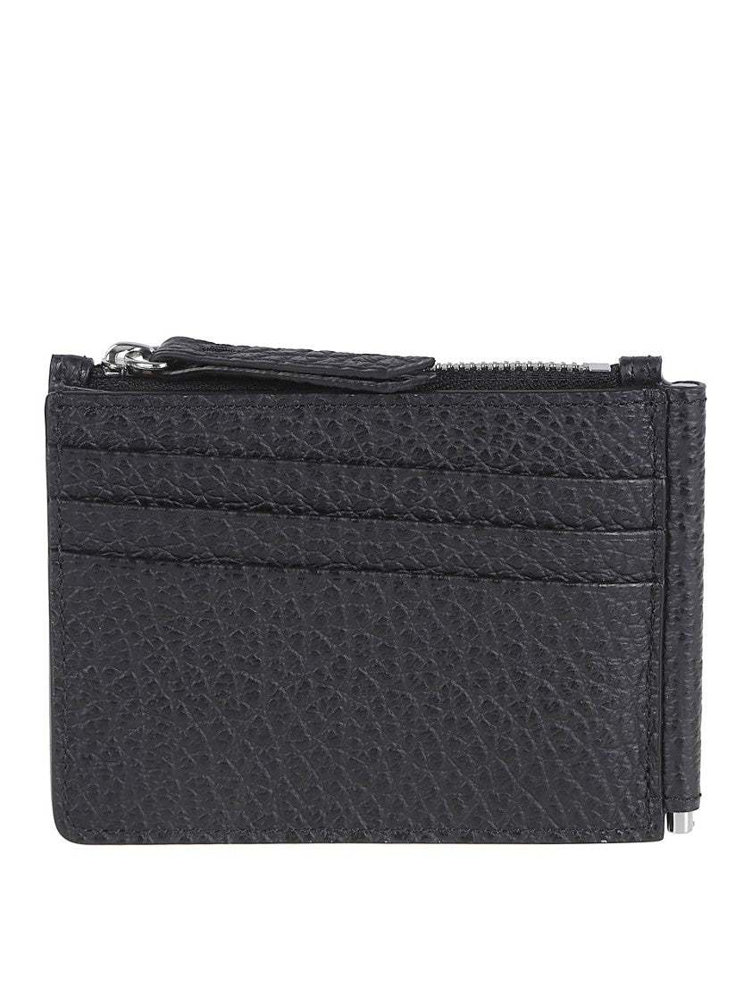 Maison Margiela Textured Black Calf Leather Wallet