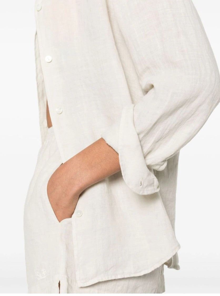 Saint Barth Linen Long-Sleeved Shirt