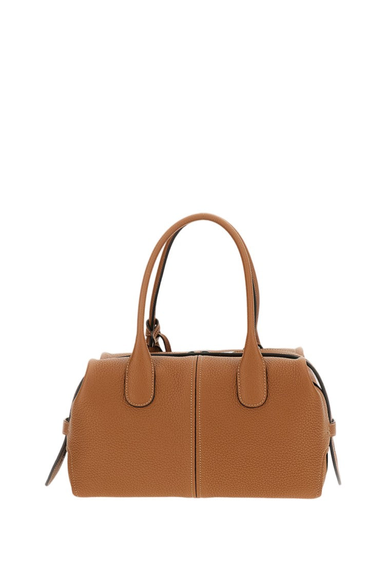 Tod's Brown Dbk Boston Small Tumbled Leather Bag