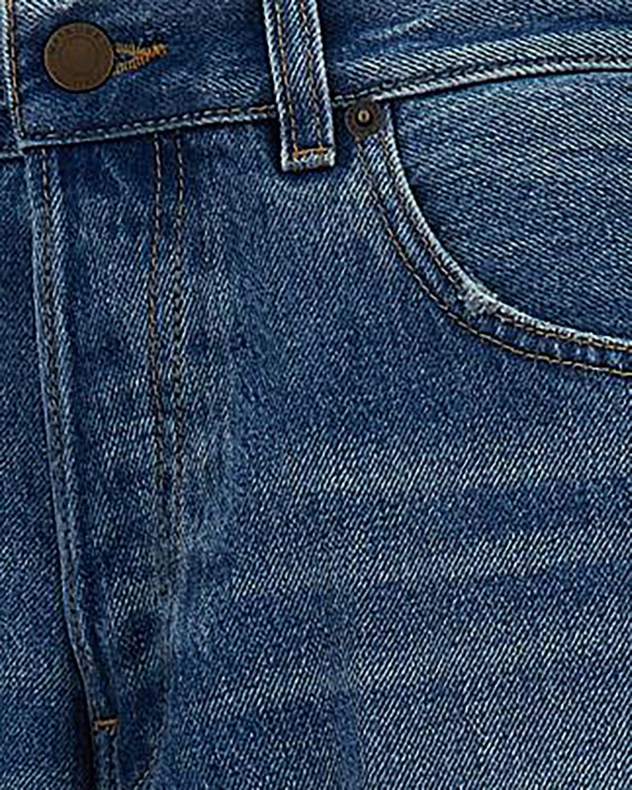 Haikure Boyfriend Fit Wide-Leg Denim Jeans With Subtle Fading