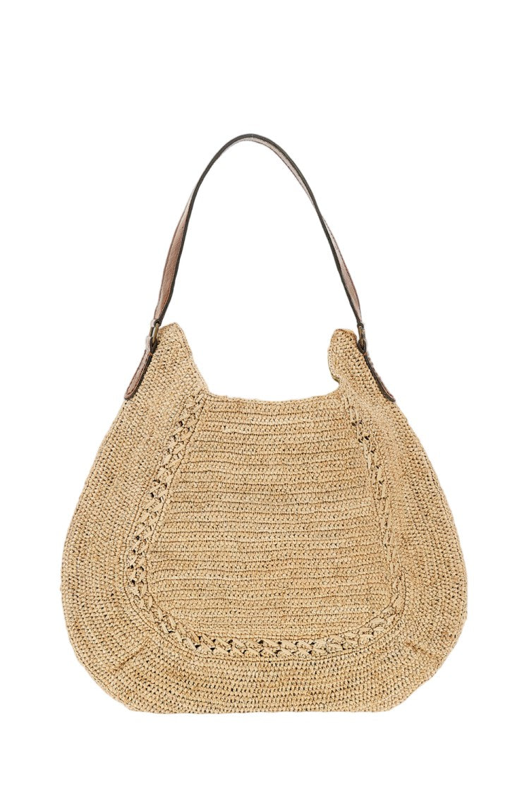 Ibeliv Beige Meva Raffia Bag