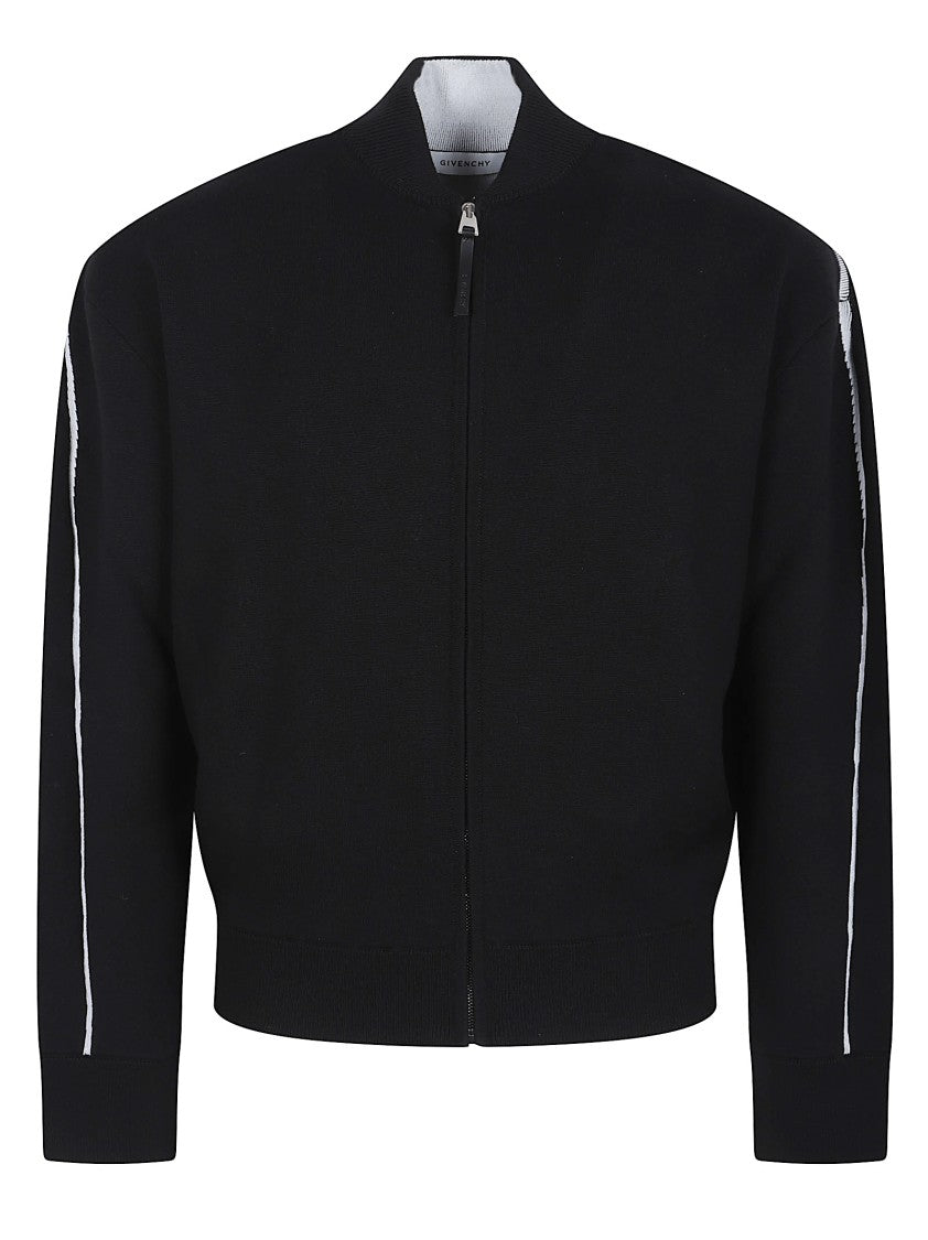 Givenchy Zip-Up Sweater With Couture Seam