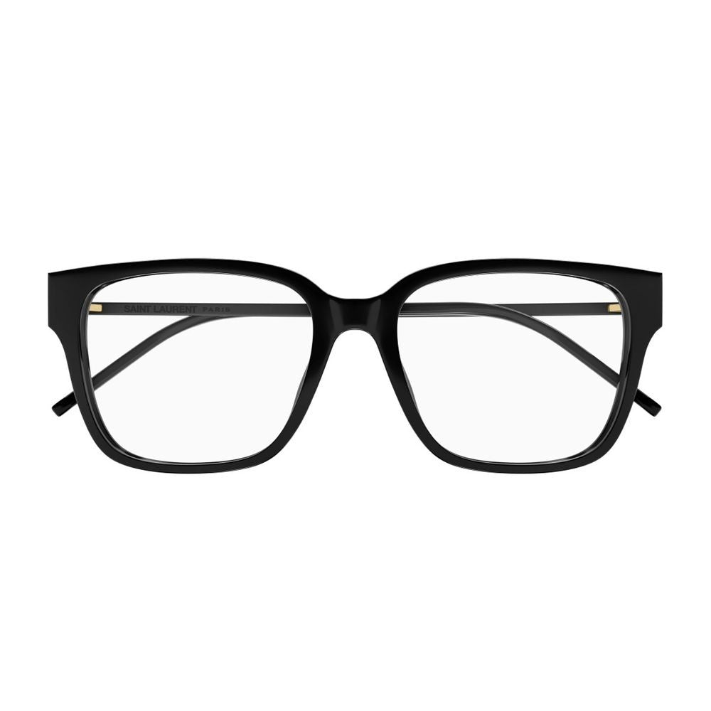 Saint Laurent Sl M48o_A/Fn Linea Monogram Square Black Acetate Optical Glasses