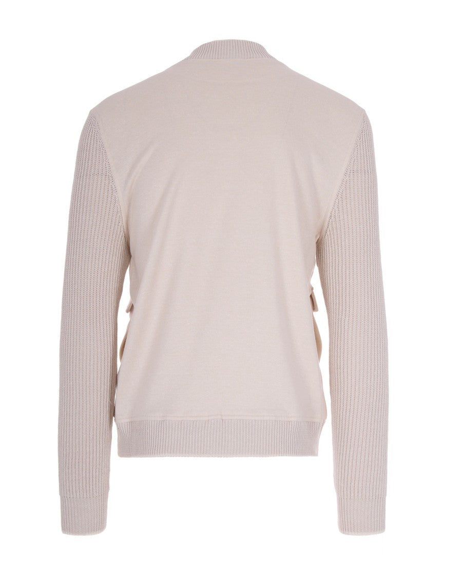 Eleventy Lightweight Cotton-Linen Blend Jacket With High Collar