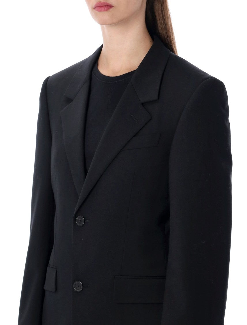 Balenciaga Standard Single-Breasted Tailored Blazer In Black