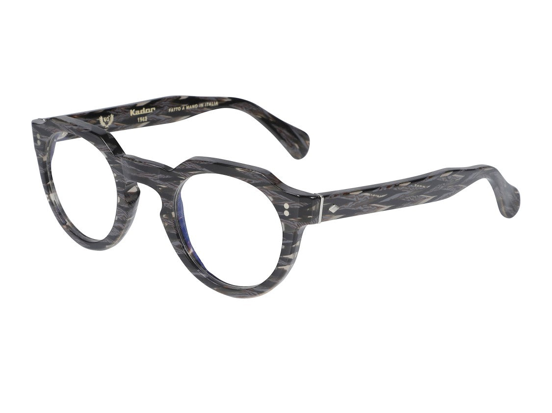 Kador Storiko Special Marbled Keyhole Bridge Round Eyeglasses
