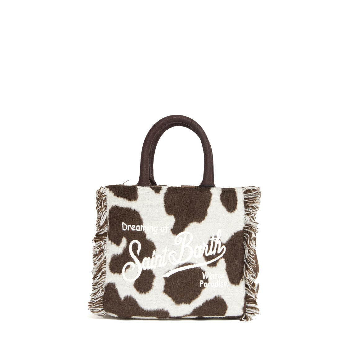 Mc2 Saint Barth Cowhide Mini Felt Vanity Bag