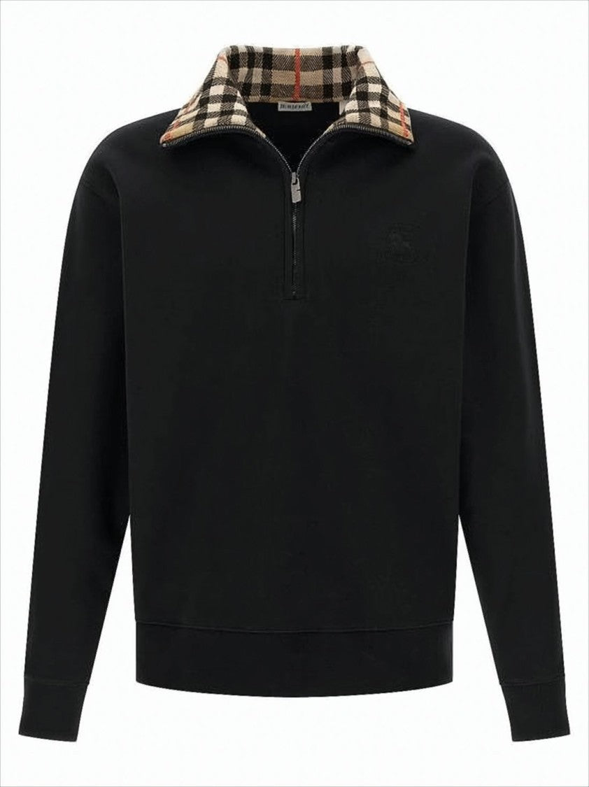 Burberry Long-Sleeve Pullover With Half-Zip