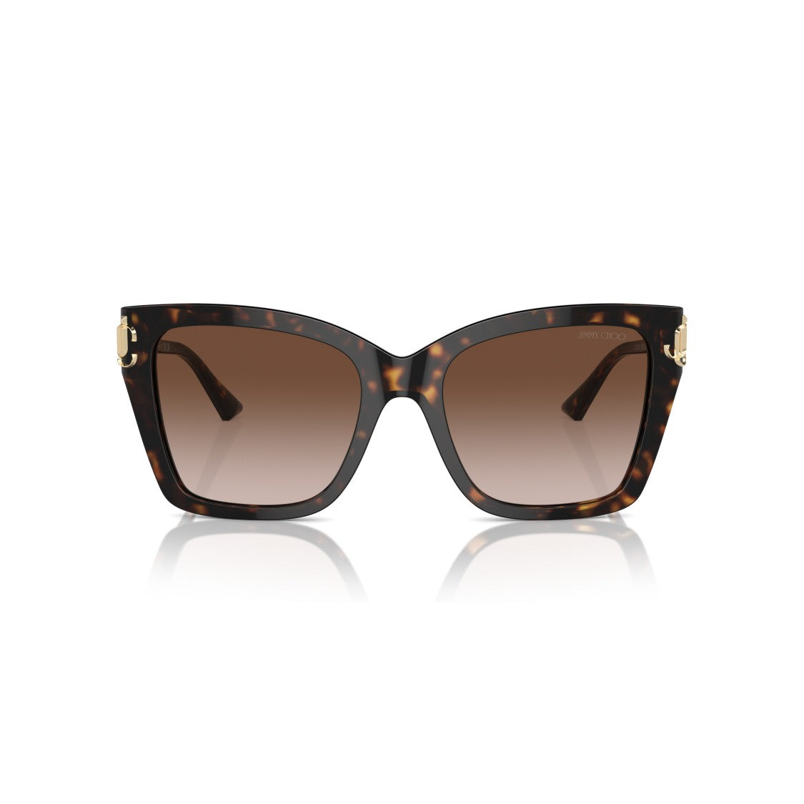 Jimmy Choo 0Jc5012 Bold Oversized Square Frame Tortoiseshell Sunglasses