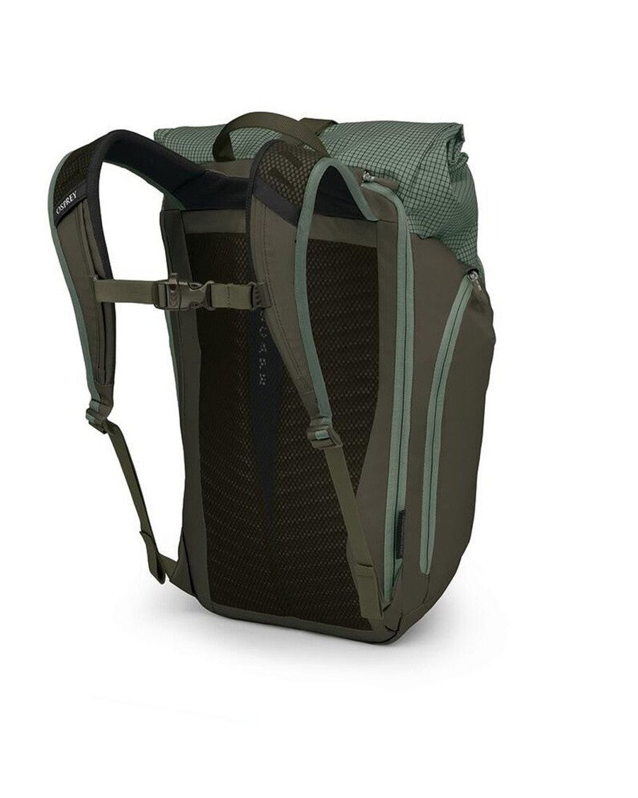 Osprey Pine Leaf Earl Grey Transporter Roll Nylon Backpack