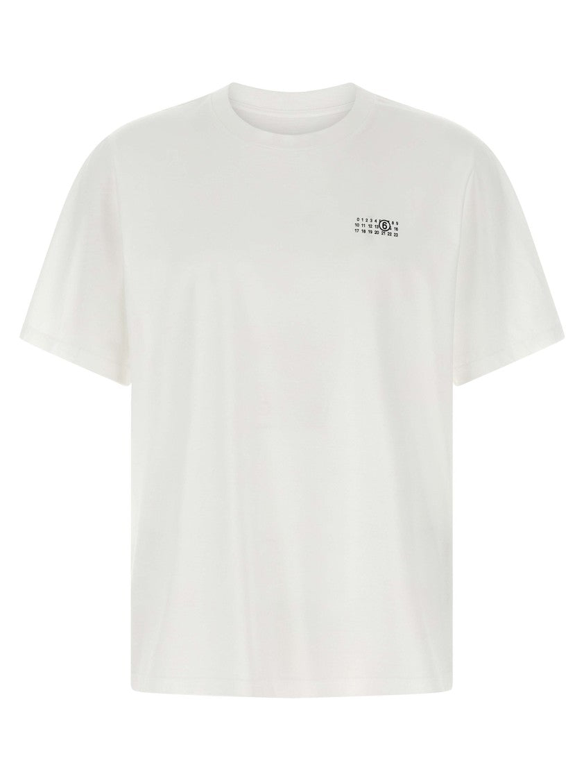 Mm6 By Maison Margiela Cotton Jersey Printed T-Shirt With Crewneck