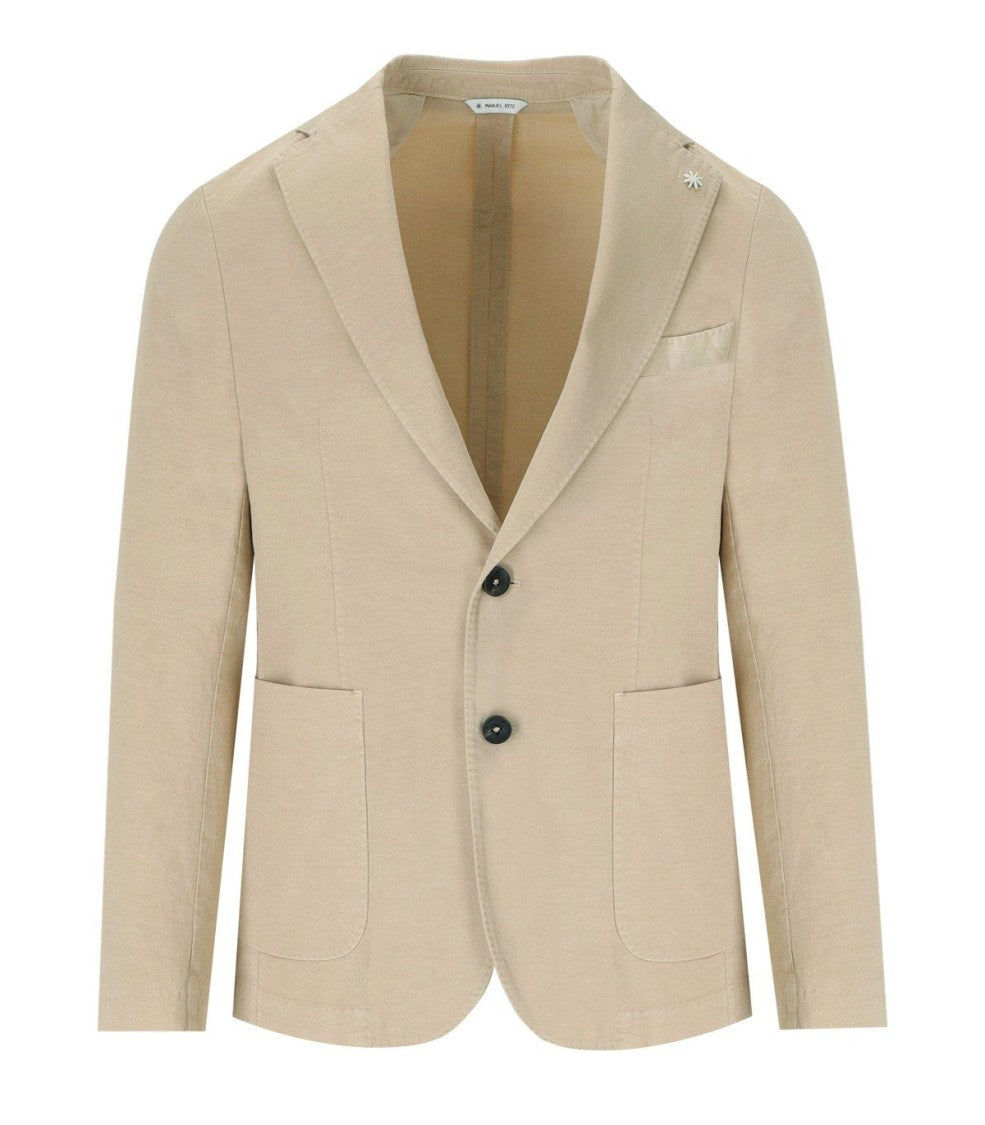 Manuel Ritz Beige Single Breasted Jacket